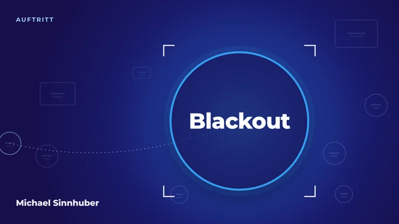 Titelbild: Blackout bei der Präsentation: was du von Michael Bays Auftritt lernen kannst