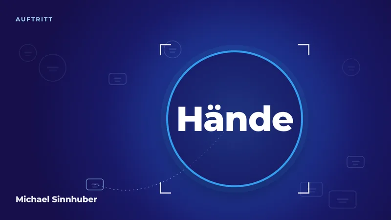 Titelbild: Wohin mit den Händen bei einer Präsentation oder Rede?
