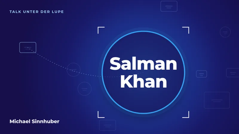 Titelbild: Talk unter der Lupe: Salman Khan und die Kunst, den Weg zu erzählen